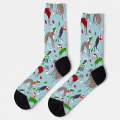 Kerstmis Italiaanse Greyhound Dog Socks Sokken (Links)