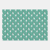 Kerstmis, Italiaanse Grijshond, aangepaste kleur Inpakpapier Vel (Voorkant 2)