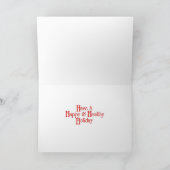 Kerstmis jachthond feestdagen kaart (Binnen)