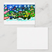 Kerstmis Jazz muziek Mok Uitnodiging Magneet (Voorkant / Achterkant)