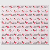 Kerstmis Je bent mijn favoriete roze kerst Cadeaupapier (Vlak)