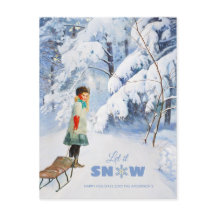 Kerstmis Jenny Nyström Laat het sneeuwscooter Cr01