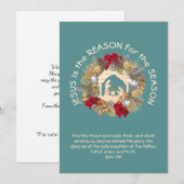 Kerstmis JESUS IS DE Christelijke REDEN Feestdagenkaart (Voorkant / Achterkant)