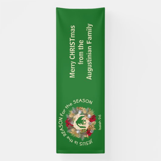 Kerstmis JESUS IS DE REDEN Spandoek (Verticaal)