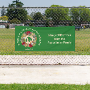 Kerstmis JESUS IS DE REDEN Spandoek