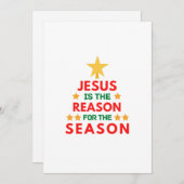 Kerstmis Jezus is de reden van het seizoen  Kaart (Voorkant / Achterkant)