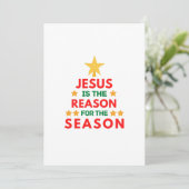 Kerstmis Jezus is de reden voor het seizoen  Kaart (Staand voorkant)