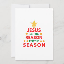 Kerstmis Jezus is de reden voor het seizoen  Kaart