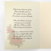 Kerstmis Jezus Maagd Maria Heilige Jozef Drieluik Wenskaart (Binnenzijde eerst)