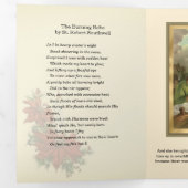 Kerstmis Jezus Maagd Maria Heilige Jozef Drieluik Wenskaart (Binnenzijde eerst)