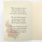 Kerstmis Jezus Maagd Maria Jozef Drieluik Wenskaart (Binnenzijde eerst)