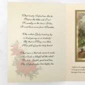 Kerstmis Jezus Maagd Maria Jozef Drieluik Wenskaart (Binnenzijde eerst)