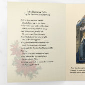 Kerstmis Jezus Maagd Maria Sint-Jozef Drieluik Wenskaart (Binnenzijde eerst)