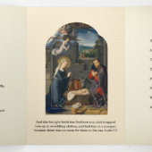 Kerstmis Jezus Maagd Maria Sint-Jozef Drieluik Wenskaart (Binnenkant midden)