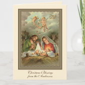 Kerstmis Jezus Maagd Maria St Joseph  Feestdagen Kaart
