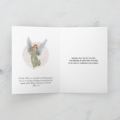 Kerstmis Jezus Maria Joseph Waterverf Kaart (Binnen)