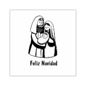 Kerstmis Jezus Religieuze Spaanse Feliz Navidad Rubberstempel (Afrduk)