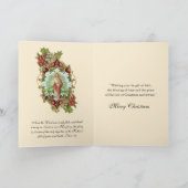 Kerstmis Jezus Schrift Gebed Feestdagen Kaart (Binnen)