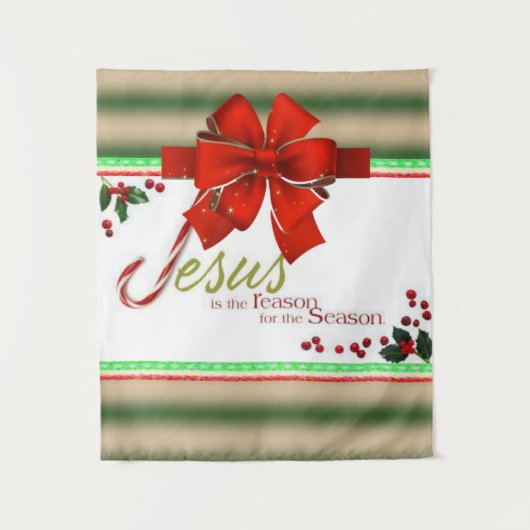 Kerstmis Jezus Wandkleed (Voorkant)