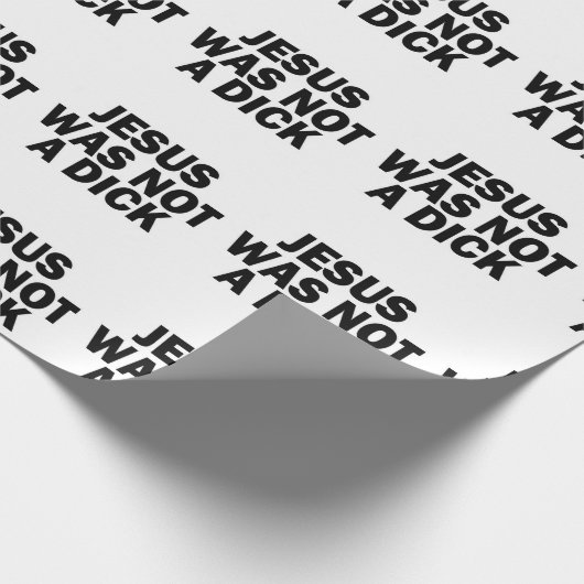 Kerstmis Jezus was geen grappige humor Cadeaupapier (Hoek)