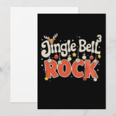 Kerstmis Jingle Bells 3 Math Rock Kerstvakantie Feestdagenkaart (Voorkant / Achterkant)