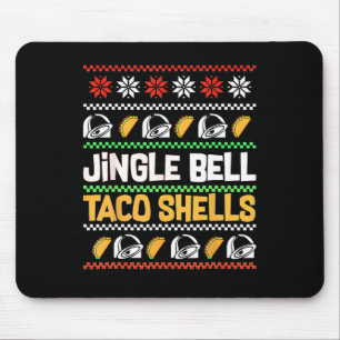 Kerstmis Jingle Bells Taco Shells Funny Ugly Xmas Muismat