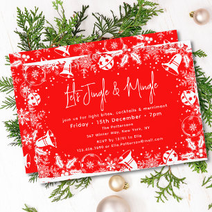 Kerstmis: Jingle en Mingle Fun Modern Winter Kaart