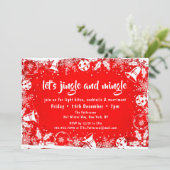 Kerstmis: Jingle en Mingle-kerstfeest Kaart (Staand voorkant)