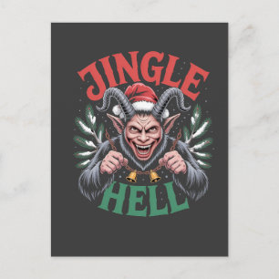 Kerstmis Jingle Hell Krampus Kwaadaardige Xmas  Feestdagenkaart