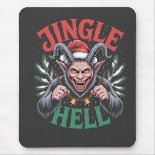 Kerstmis Jingle Hell Krampus Kwaadaardige Xmas Muismat