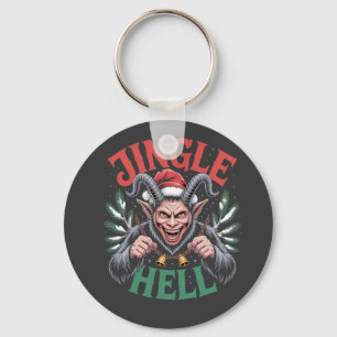 Kerstmis Jingle Hell Krampus Kwaadaardige Xmas  Sleutelhanger