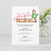 Kerstmis Jingle Mingle Marquee vakantieseizoen Kaart (Staand voorkant)