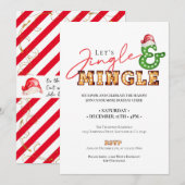 Kerstmis Jingle Mingle Marquee vakantieseizoen Kaart (Voorkant / Achterkant)