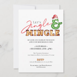 Kerstmis Jingle Mingle Marquee vakantieseizoen Kaart