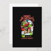Kerstmis Jiu Jitsu Merry Jiu jitmas Kaart (Voorkant / Achterkant)