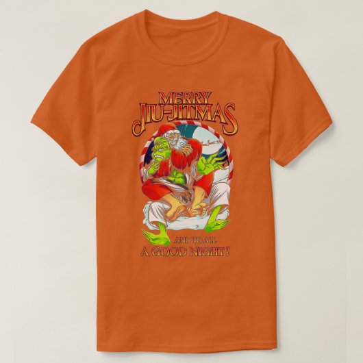 Kerstmis Jiu Jitsu Merry Jiu jitmas T-shirt (Design voorkant)