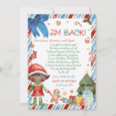 Kerstmis Jongensbrief van Elf Briefkaart (Voorkant)