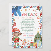 Kerstmis Jongensbrief van Elf Briefkaart (Voorkant)
