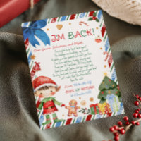 Kerstmis Jongensbrief van Elf Briefkaart