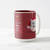 Kerstmis Jonggeborene Tweekleurige Koffiemok (Voorkant rechts)