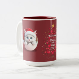 Kerstmis Jonggeborene Tweekleurige Koffiemok
