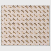 Kerstmis Joy Luipaard Patroon Cadeaupapier (Vlak)