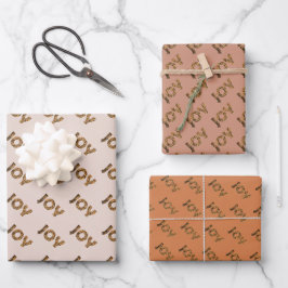 Kerstmis Joy Luipaard Patroon Inpakpapier Vel