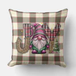 Kerstmis Joy Nordic Gnome Plaid Girly Kussen