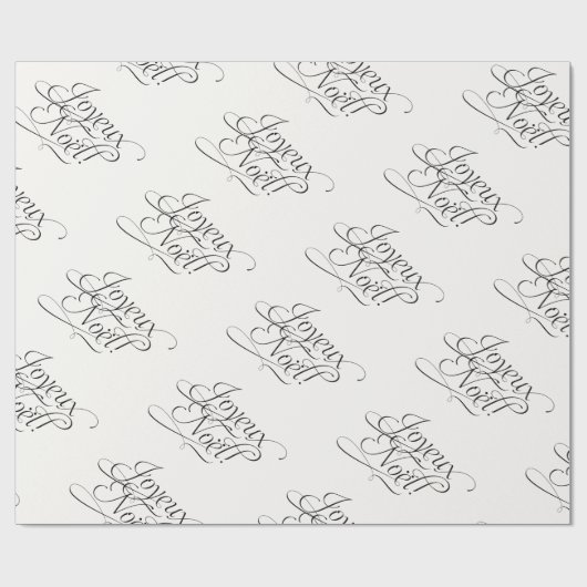Kerstmis_Joyeux Noel_Wrapping Paper Cadeaupapier (Vlak)
