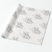 Kerstmis_Joyeux Noel_Wrapping Paper Cadeaupapier (Uitgerold)