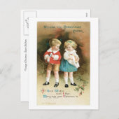 Kerstmis juicht Kinderen toe Feestdagenkaart (Voorkant / Achterkant)