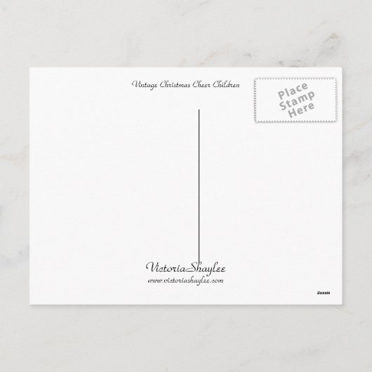 Kerstmis juicht Kinderen toe Feestdagenkaart (Achterkant)