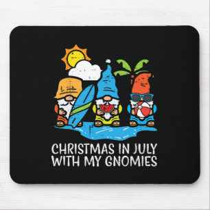 Kerstmis Juli Met Gnomies Xmas Strand Gnome Mannen Muismat