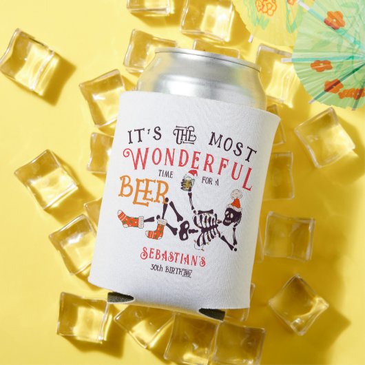 Kerstmis Juli Skelet Zomer Ween Bier Verjaardag Blikjeskoeler (Insitu Zomer)